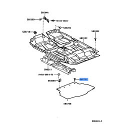 Toyota Front Floor Carpet Clip