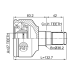 inner cv joint left 27x36x31