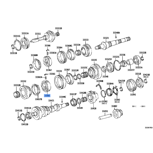 Toyota Transmission Clutch Hub NO.1 - 33361-71010