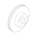 NISSAN Rear Disc Brake Rotor 43206-JA00A