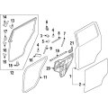 Nissan Armada Rear Door Weatherstrip Left Hand 2017-2024