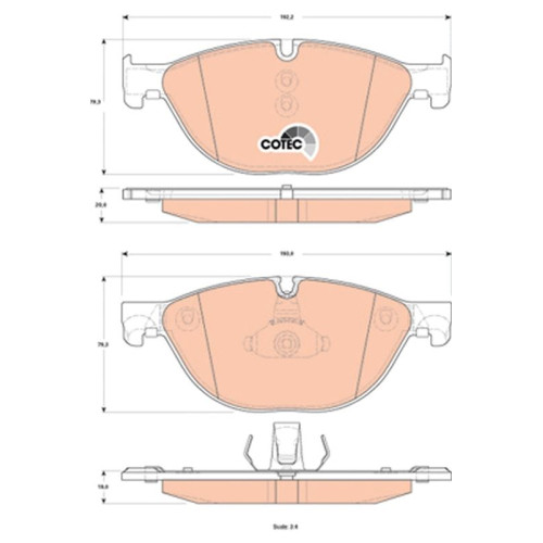 Brake Pad Set Fr/F01/02/ 7 Srs