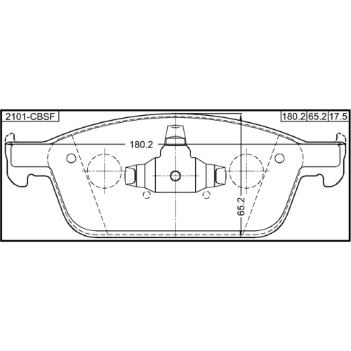 pad kit, disc brake, front (with anti squeal shim, with brackets)