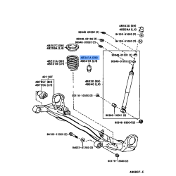 TOYOTA 48341-32054 Bumper Rear Spring