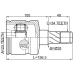 inner cv joint left 23x35x34