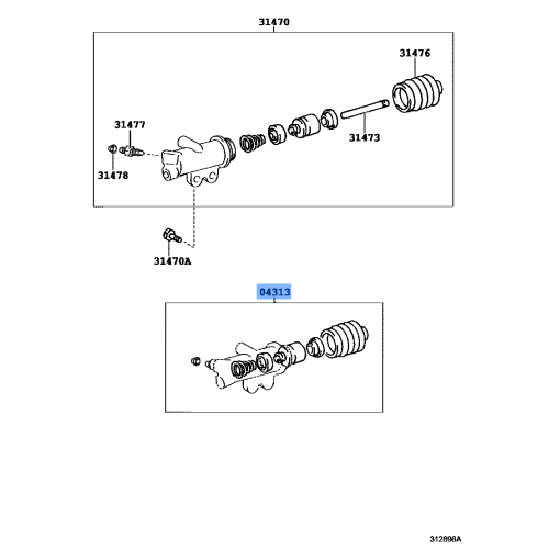 Cylinder Assy,Clutch Release