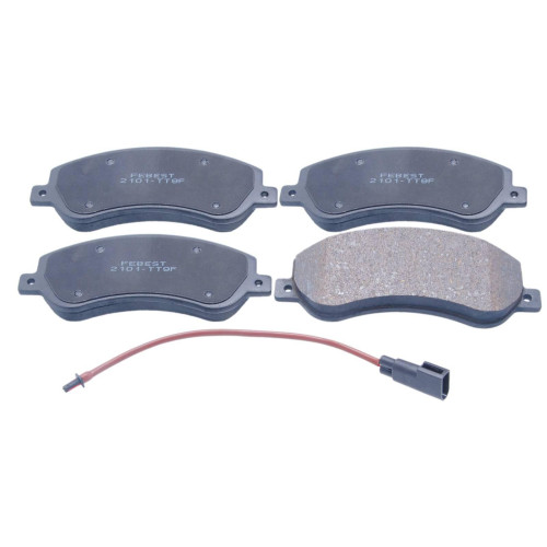 pad kit, disc brake, front (with anti squeal shim)