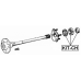Repair kit, roller bearing rear axle shaft