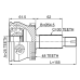 outer cv joint 25x54x30