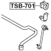 front stabilizer bar bush d25
