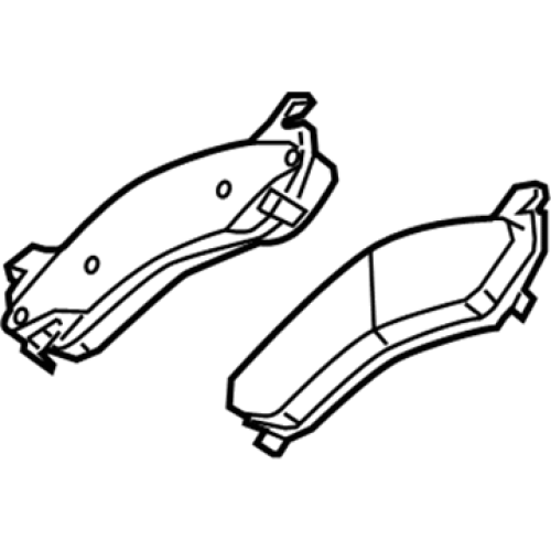 GENERAL MOTORS 87827067 Front Disc Brake Pad Set