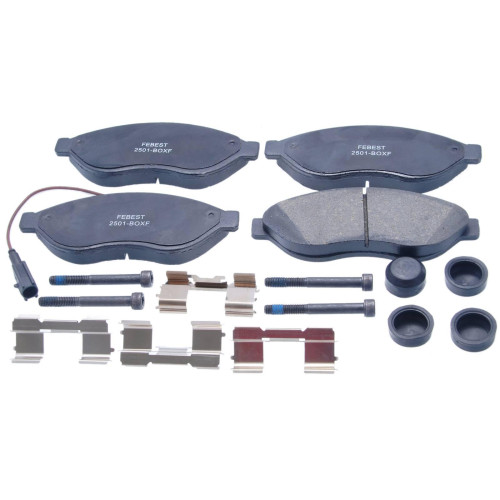 pad kit, disc brake, front - kit (including bolts, with wear sensor)