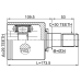 inner cv joint left 29x34x30