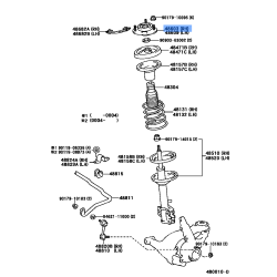 TOYOTA 48609-33190 Front Suspension Support Sub-Assembly