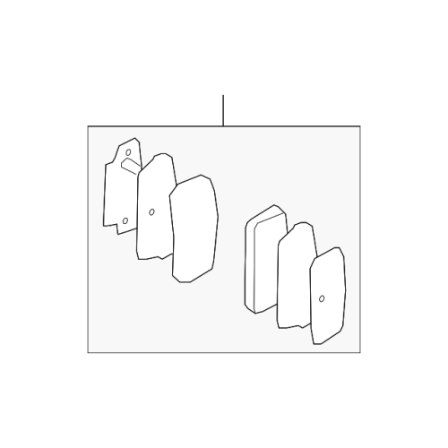 Pad Sub Set,Rr Calip