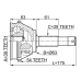 outer cv joint 39x63x28