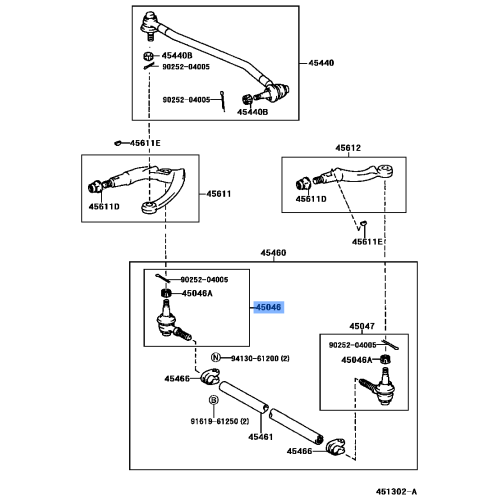 End Sub-Assy,Tie Rod,Rh