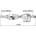 front cv axle shaft right 24x965x25