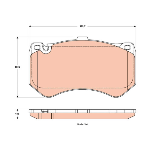 Brake Pad,Frt-C(W205)63Amg