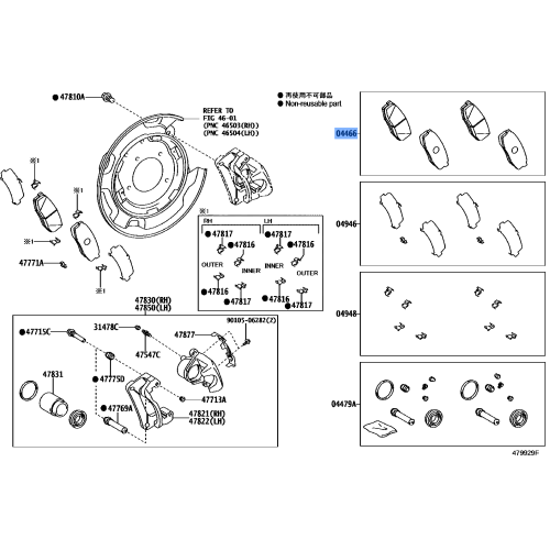 BRAKE PAD RR
