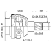 inner cv joint left 29x35x34