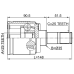 inner cv joint right 29x35x25