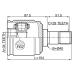 inner cv joint left 34x40x29