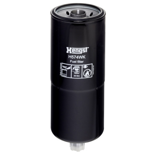 HENGST Fuel Filter H574WK for AGCO, ALLIS CHALMERS HD, BELAZ, BUCYRUS-ERIE, CASE IH, CATERPILLAR, CLARK, DRESSER, EUCLID, FAHR, FIAT