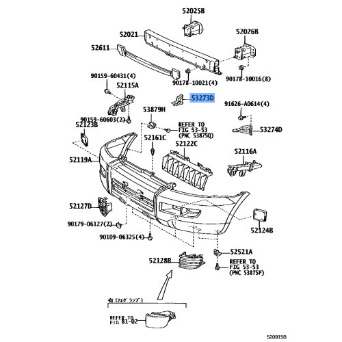 Bracket(L) F  Bumper