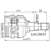 inner cv joint 22x34x23