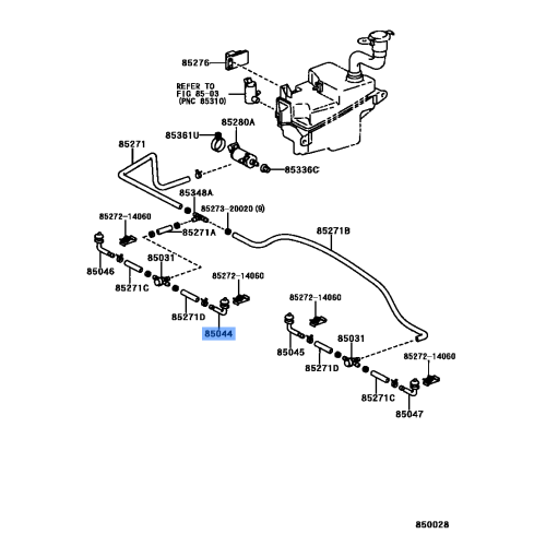 NOZZLE SUB-ASSY, TYPE1 H/LAMP WASHER, RH
