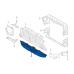Radiator Shutter Assembly 51745A1ACE2 For BMW X3 X4 M40i X3 sDrive30i W/Motor