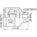 inner cv joint right 26x43x28