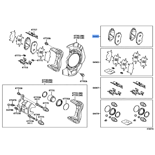 BRAKE PAD KIT F5