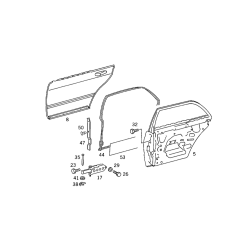 Genuine Door Seal Clip - Mercedes-Benz 0009871015