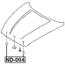 Bumper Hood Febest ND-004 OEM 65829-JG00A