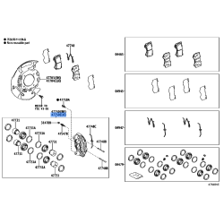 Toyota Genuine Cylinder Assy Disc 47750-60320, Left Hand