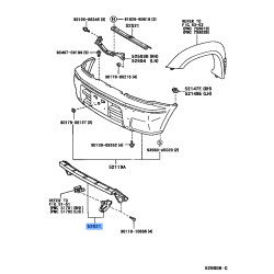Reinforcement Sub-Assy, Front Bumper - Toyota 52021-52050