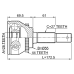 outer cv joint 26x55x27