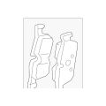 BMW Brake Pad Set 34201543683