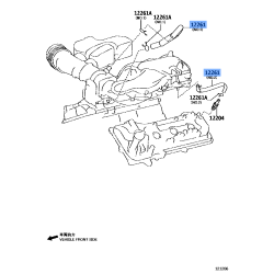 TOYOTA 12261-31130 Genuine Ventilation Hose