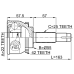 outer cv joint 22x55x25