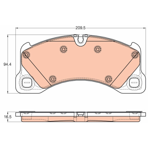 Porsche Cayene Brk Pad St Fr