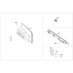 Mercedes-Benz W463A G-Class Tail Lights Smoke Lens Left & Right A4639068100 JDM Used