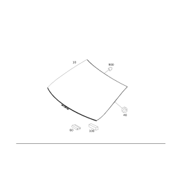 MERCEDES-BENZ 2126703700 Windshield