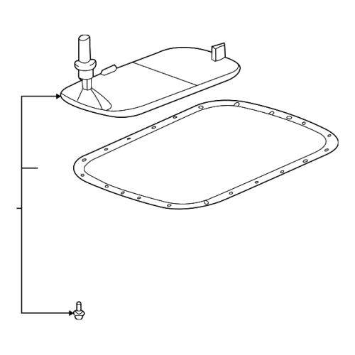BMW E60 E71 E82 E88 E89 6HP19 Transmission Oil Pan Gasket Repair Kit 24117571235
