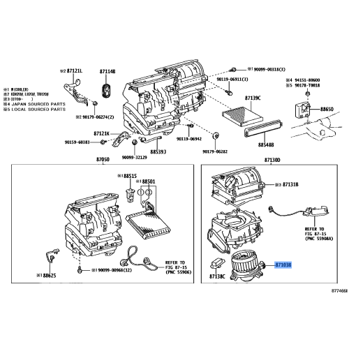 Motor Sub Assy Blower W/Fan
