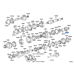 Bearing  For Output Shaft Rear  To