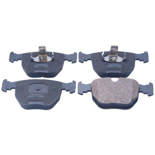 pad kit, disc brake, front (with anti squeal shim, with brackets)