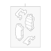 GENERAL MOTORS 23316762 Rear Disc Brake Pad Set
